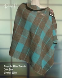 Image 1 of Re-cycled Wool Poncho 
