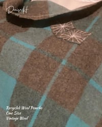 Image 2 of Re-cycled Wool Poncho 