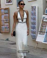 Image 2 of Caught in Rome Halter Maxi Dress