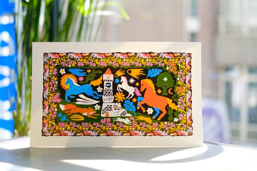 Image of The Keep - A Secret Herb Garden in the Forest #1 - 230x370mm