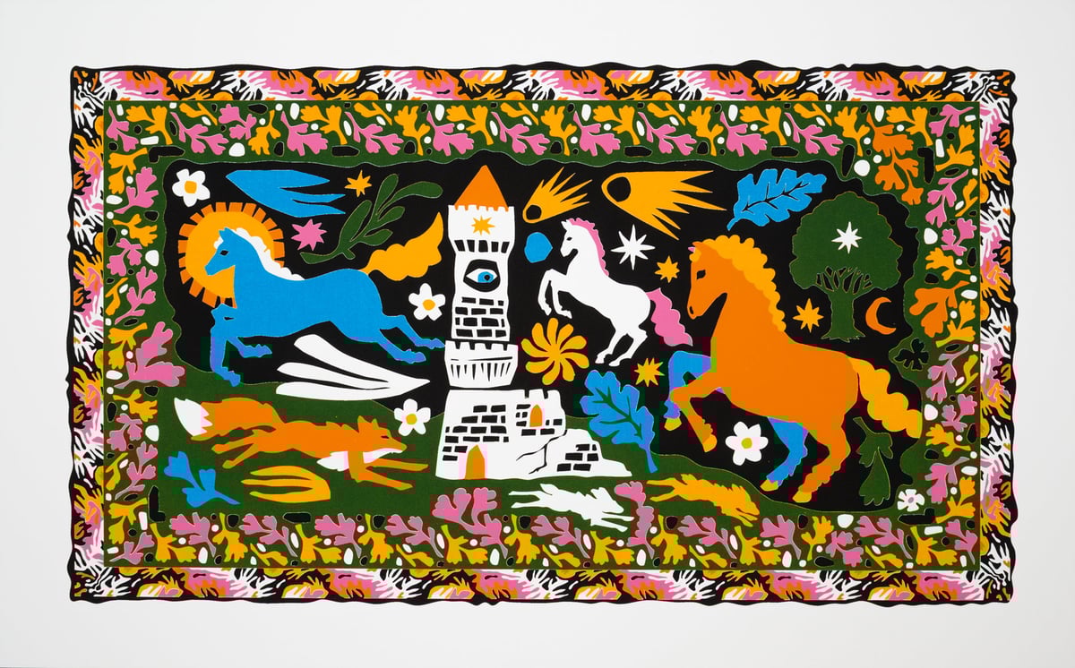 Image of The Keep - A Secret Herb Garden in the Forest #1 - 23x37 cm