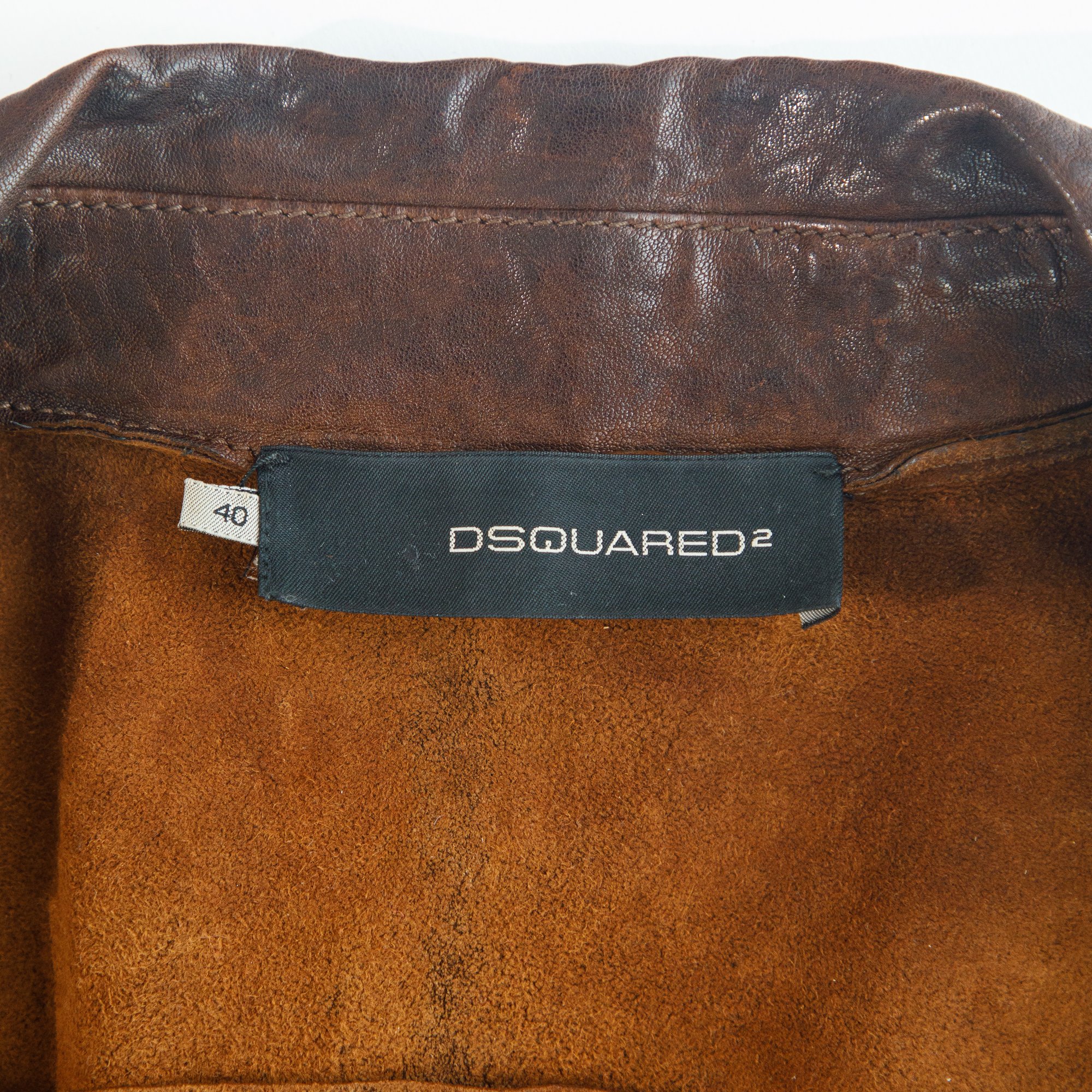 Image of Dsquared2 2005 Runway Leather Fringe Jacket