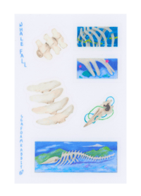 Image 3 of whale fall sticker sheet