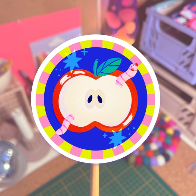 Sticker au choix : série "les fruits"