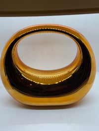 Bronze hoop handbag