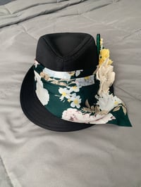 Image 1 of Boho Floral Adult Panama hat