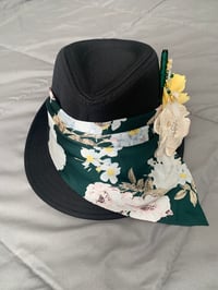 Image 2 of Boho Floral Adult Panama hat