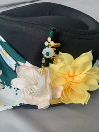 Image 3 of Boho Floral Adult Panama hat