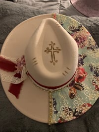 Image 1 of "He Has Made Everything Beautiful In It’s Time" Wide Brim Felt Fedora Hat