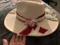 Image 2 of "He Has Made Everything Beautiful In It’s Time" Wide Brim Felt Fedora Hat