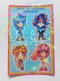 Image 1 of Sonic Holo Sticker Sheet