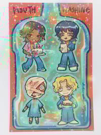 Image 1 of Mouthwashing Holo Sticker Sheet