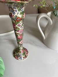 Image 1 of Vintage Floral Ceramic Candle Holder