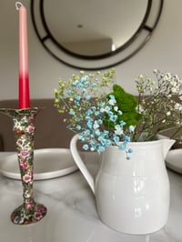 Image 2 of Vintage Floral Ceramic Candle Holder