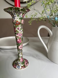 Image 3 of Vintage Floral Ceramic Candle Holder