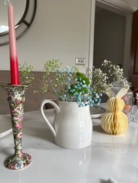 Image 4 of Vintage Floral Ceramic Candle Holder