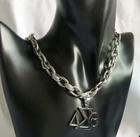 Silver Delta Sigma Theta Necklace 