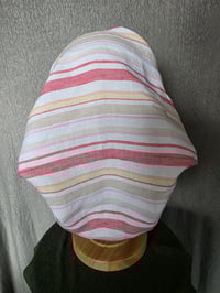 Image 3 of Linen Cover with Elastic Strap- Soft Stripes