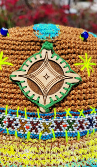 Image 2 of Sun Crochet Cosmic Cap