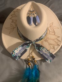 Image 2 of "Eres Mi Hija Amada" Wide Brim Felt Fedora Hat