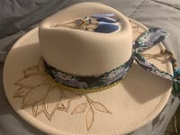Image 4 of "Eres Mi Hija Amada" Wide Brim Felt Fedora Hat
