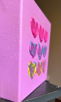 Image 2 of Textured Hearts - Pink