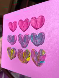 Image 3 of Textured Hearts - Pink