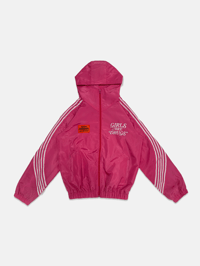Image 1 of  GIRLS ARE DRUGS® HOODIE TRACK JACKET - HOT PINK