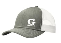 Embroidered Richardson Trucker Cap - Heather Gray/White