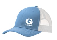 Embroidered Richardson Logo Trucker Cap - Carolina Blue/White