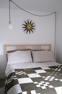 Image 2 of Khaki Chequerboard Quilt