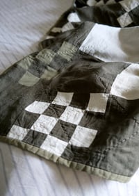 Image 4 of Khaki Chequerboard Quilt