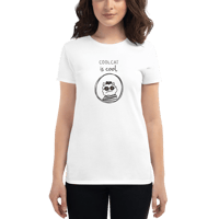 Image 1 of Cool Cat is Cool Women's Short Sleeve T-Shirt - LatinX Pride