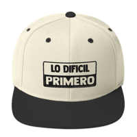 Image 1 of Lo Dificil Primero Snapback Hat - Classic Fit and Stylish Design