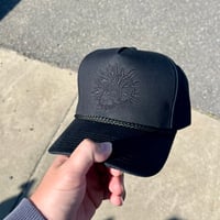 Double Black Skull Hat