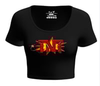 Image 2 of Short Sleeve Scoop Neck Crop Top