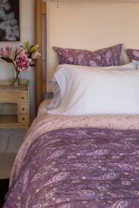 Image 2 of Lilac Indian Paisley Pillowcase