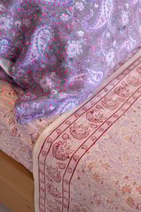 Image 1 of Lilac Indian Paisley Pillowcase