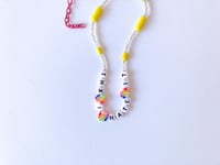 Image 2 of Thanks I Hate It alphabet beaded necklace