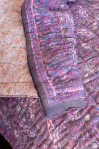 Image 1 of Lilac Indian Paisley Quilt
