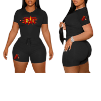 Two Piece Drawstring Short Set