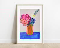 Image 1 of Original acrylic painting on paper, 6x9"- Flower Bouquet 2, unframed
