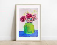 Image 1 of Original acrylic painting on paper, 6x9"- Flower Bouquet 1, unframed