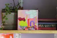 Image 1 of Original abstract acrylic painting, 5x5"