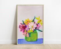 Image 1 of Original acrylic painting on paper, 6x9"- Flower Bouquet 6, unframed