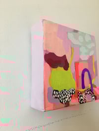 Image 2 of Original abstract acrylic painting, 5x5"