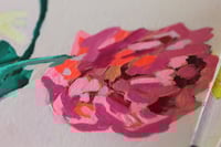 Image 3 of Original acrylic painting on paper, 6x9"- Flower Bouquet 3, unframed