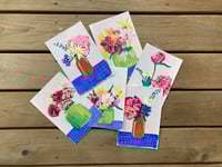 Image 4 of Original acrylic painting on paper, 6x9"- Flower Bouquet 3, unframed