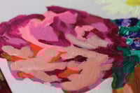 Image 3 of Original acrylic painting on paper, 6x9"- Flower Bouquet 2, unframed
