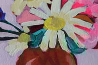 Image 4 of Original acrylic painting on paper, 6x9"- Flower Bouquet 5, unframed
